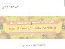 Tablet Screenshot of naturevo.ro
